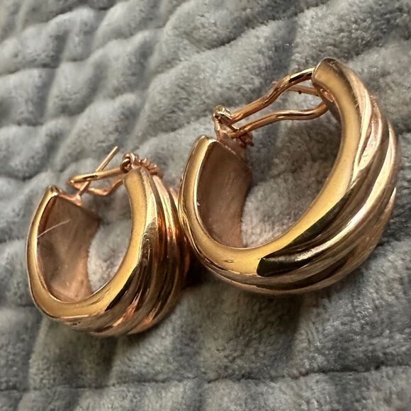 Milor Italian Bronze Wide Hoop
Earrings - Made in Italy Italian Bronze Elegant - Picture 3 of 17